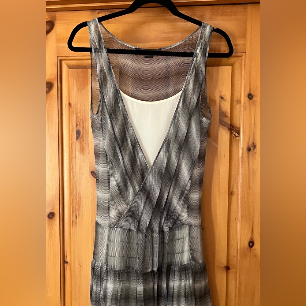 Armani Exchange Asymmetrical Dress - Black and Gray